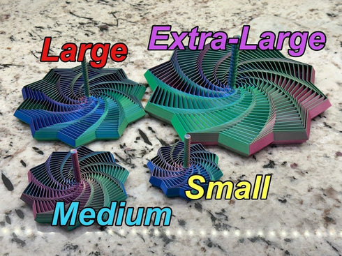 Truly Amazing Things Expanded Sensory Fidget Star with Handle Visually Captivating and Satisfyingly Noisy! (Red