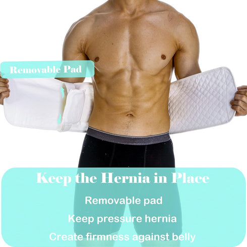 Hernia Belts for Men, Abdominal Support Surgical Belly Binder Stomach Wrap Band After Surgery