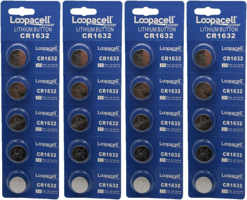 CR1632 3 Volt Lithium Coin Cell Battery, Pack of 20