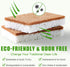 Biodegradable Natural Kitchen Sponge, Eco Friendly Compostable Cellulose Sponge with Coconut Walnut, Pack of 12