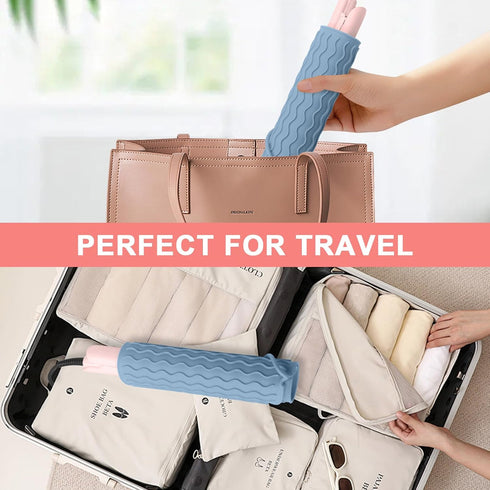 Plus Size Silicone Heat Resistant Mat - Portable Travel Pad for Curling Iron, Flat Iron, Hair Styling Tools (12.0" x