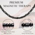 Magnetic Necklace, Hematite Necklace for Magnetic Therapy, Crystal Healing Necklace for Pain and Stress Relief