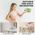 Zippered Hard Pouch, Clear Hard Shell Zipper Case for Small Toiletry Bag, Toys, Building Blocks, and Stationery