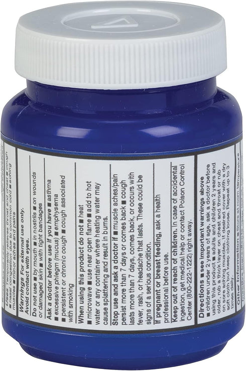 HealthWise Medicated Chest Rub | Cough suppressant | Relieves Nasal Congestion | Relieves Minor Aches and Pains | 4 oz.