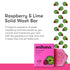 ANIHANA Body Wash Bar with Coconut Oil and Aloe Vera, Moisturizing, Gentle, Soft Skin Care, Paraben Free, Cruelty Free, Refreshing Raspberry & Lime Scent 2.8 oz
