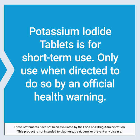 Life Extension Potassium Iodide 130mg, 14 Tablets for Health Support