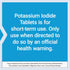 Life Extension Potassium Iodide 130mg, 14 Tablets for Health Support