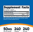 Nutricost Zinc Picolinate 50mg, 240 Vegetarian Capsules - Gluten Free and Non-GMO (240 Caps)