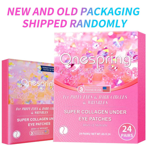Under Eye Patches (24 Pairs), Upgrade Eye Gel Pads for Wrinkles, Puffy Eyes, Dark Circles, Natural Collagen