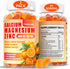 Calcium Magnesium Zinc Gummies with D3, B6 & K2, 1000mg Calcium Gummies for Adults and Teens, Sugar Free, 60 Count