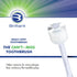 Brilliant Oral Care Adult Toothbrush with Soft Bristles, Round Head, and All-Around Clean for Teeth and Gums, Clear, 3 Pack