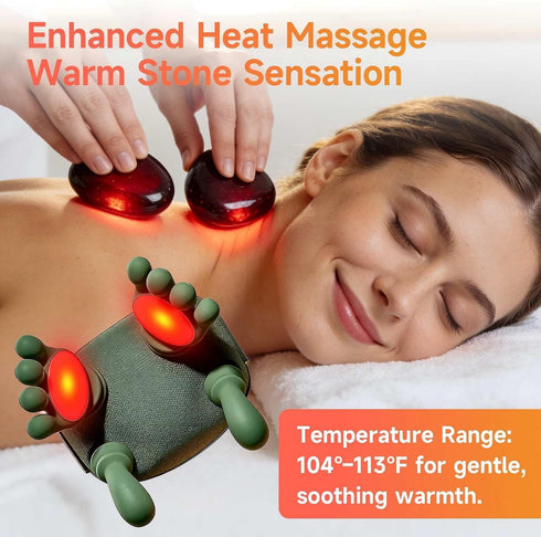 LOVMASSG 3 Shoulder and Neck Massager with Heat, Palm-Like Kneading, Adjustable Speeds, Ergonomic Design for Muscle