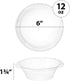 PLASTICPRO 12 Ounce Premium Crystal Clear Disposable Plastic Party Soup Bowls, Pack of 40
