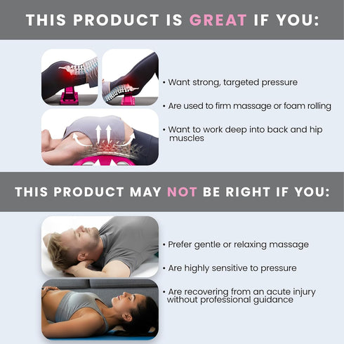 Thrival Wave - Fully Adjustable Psoas, Back and Hip Flexor Muscle Release Tool with Thrival App for Targeted Routines