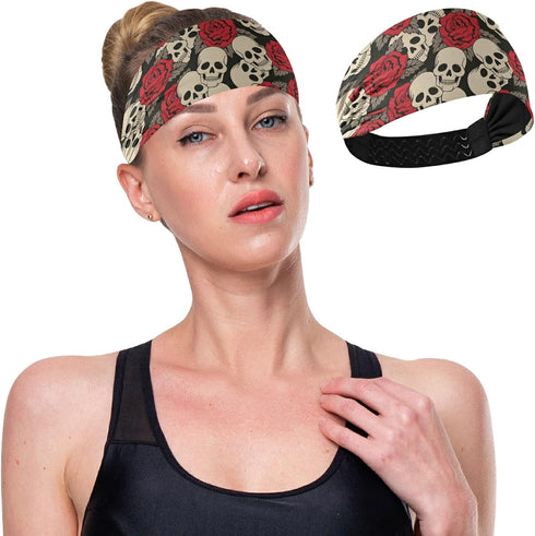 Sports Headbands for Women, Breathable Elastic Hair Bands, Quick Dry Head Bands