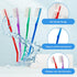 4-Pack Orthodontic Toothbrushes, Double-Ended Design, V-Trim Brush and Interspace Brush for Effective Braces Cleaning