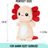 Axolotl Microwavable Unscented 1.5 lbs Heating Pad, Cute Soft Cozy Pillow Plush Heatable Warm Stuffed Animal, Kawaii