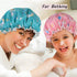 Unicorn Shower Caps, Double Layers Bath Hat for Women Girls to Cover Long and Thick Hair, Reusable Waterproof Bonnet 4