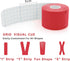MUEUSS Kinesiology Tape Precut Strips, Waterproof Elastic Cotton Athletic Tape for Muscle Pain Relief (6 rolls