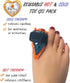BodyMoves Reusable Toe Gel Pack - 3 pcs Hot and Cold Therapy for Trigger Mallet, Broken Toe, Pain Relief, Fracture