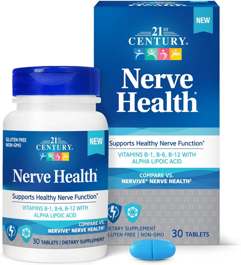 21st Century Nerve Health, 30 Tablets for Neurological Support