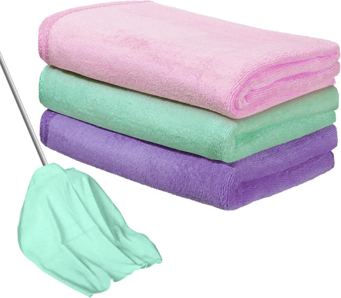 3 Pcs Extra Large Microfiber Cleaning Cloth, 30" x 20", Washable, Lint Free Towel for Home, Office, Bathroom Cleaning