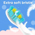 SG-2303 4 SEAGO Kids Electric Toothbrush Replacement Brush Heads Refill PCS White