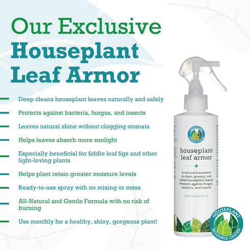 Leaf Armor Spray for Houseplants, Protects Against Fungal Spots, Gentle Natural Formula, 8 oz Made in USA