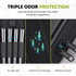 OZCHIN Smell Proof Bag with 4 Tubes, Odor Proof Carbon Lined Pipe Pouch, King Size Medicine Locking Storage Container