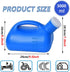 HAILM 3000 ML Large Male Urinal, Portable Mens Potty Pee Bottle Collector with Lid and Handle Travel Toilet for Car