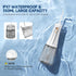 350ML Cordless Water Flosser, Dental Flosser Picks for Teeth Cleaning with 6 Jet Tips & 5 Pressure Modes (White)