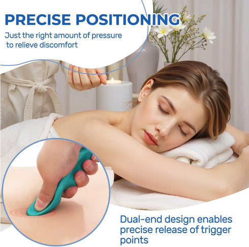 OLLBIT (1* Thumb Saver Massage Tools,Manual Trigger Point Massage Tool for Full Body Deep Tissue Massage,Professional
