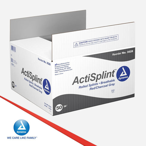 Dynarex Multipurpose ActiSplints - Reusable Waterproof First Aid Splints for Emergency Medical Supplies