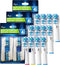 Replacement Brush Heads Compatible with OralB Braun, Best Double Clean, Pack of 12 for Oral B Pro, 1000, 8000, 9000.