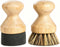 SAMEBUTECO Cutting Board Care Brush & Oil Applicator Set, Natural Bamboo Handle