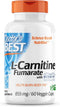 Doctor's Best L-Carnitine Fumarate, Non-GMO, Vegan, Gluten Free, Heart Health, 855 mg, 60 Count
