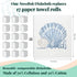 LARTSFRO 4 Pack Beach Ocean Swedish Dishcloths for Kitchen, Shells Swedish Dish Cloths for Ocean, Dish Towels
