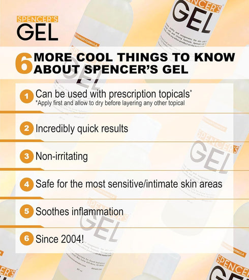Spencer's Gel Alkaline Formula (8oz) - High-pH Solution for Stubborn Skin Issues, Non-Stinging