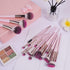 MAANGE 18Pcs Makeup Brush Set, Premium Synthetic Foundation Face Powder Blush Brushes (Pink)