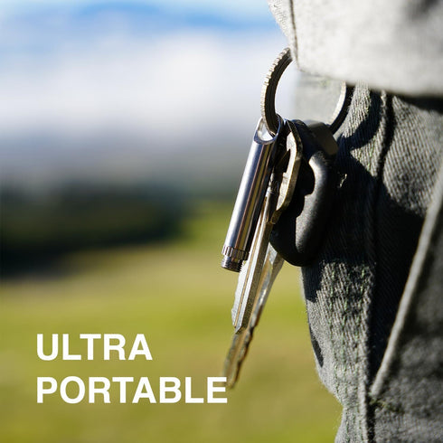 DAILYCARRYCO. Titanium Toothpick Holder TiPick - Portable Metal Travel Toothpick - Compact EDC Micro Toothpick,