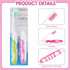 2Pcs Travel Toothbrush - Portable Soft Folding Toothbrushes for Travel Camping Hiking