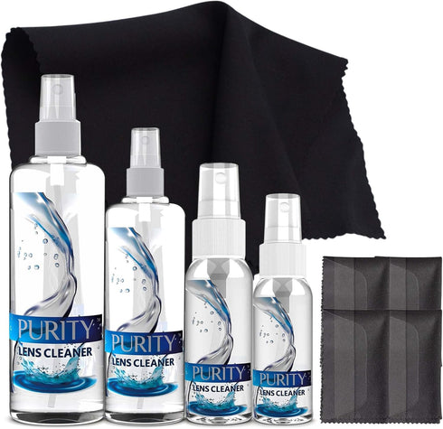 Purity Eyeglass Cleaner Family Pack - Multi-Size Lens Cleaner Kit - 1x1oz,