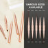9Pcs Nail Art Brushes Set - Professional Double-Ended Acrylic Liner Detail Brushes for DIY Home Salon