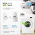SUPERSCANDI 5 Pack Swedish Dishcloths for Kitchen - 100% Biodegradable, Reusable Paper Towels, Scandi White