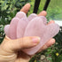 Natural Rose Quartz Gua Sha Massage Tool for Body Skin Facial, Crystal Scraping Board for SPA Therapy