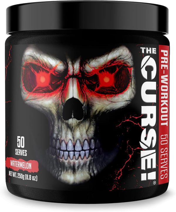 JNX SPORTS The Curse! Pre Workout Powder for Men & Women, 50 Servings, Watermelon Flavor – Boost Energy, Strength &