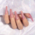 Holographic Nail Polish Set 3PCS, Rose Gold Silver Red Gel Polish Kit with Glitter Mermaid Unicorn Effect for Nail Art