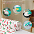 kinganrun 20 25x25cm Christmas Print Tear-Off Dish Cloths Thick Microfiber Sheets Roll