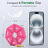 Weekly Pill Organizer 2 Pack, Portable Pill Box Medicine Case, 6 Colors, New Edition for Vitamins, Arthritis Friendly