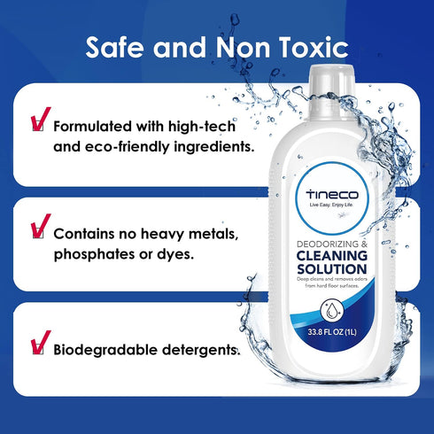 Tineco Floor Cleaning Solution 1L for iFLOOR Series, FLOOR ONE S3, S5, S6, S7 Series Wet Dry Vacuum (33.8 OZ)